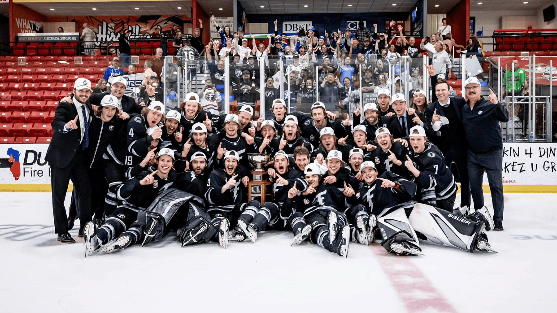 Fargo Force Team after winning the Clark Cup Championship