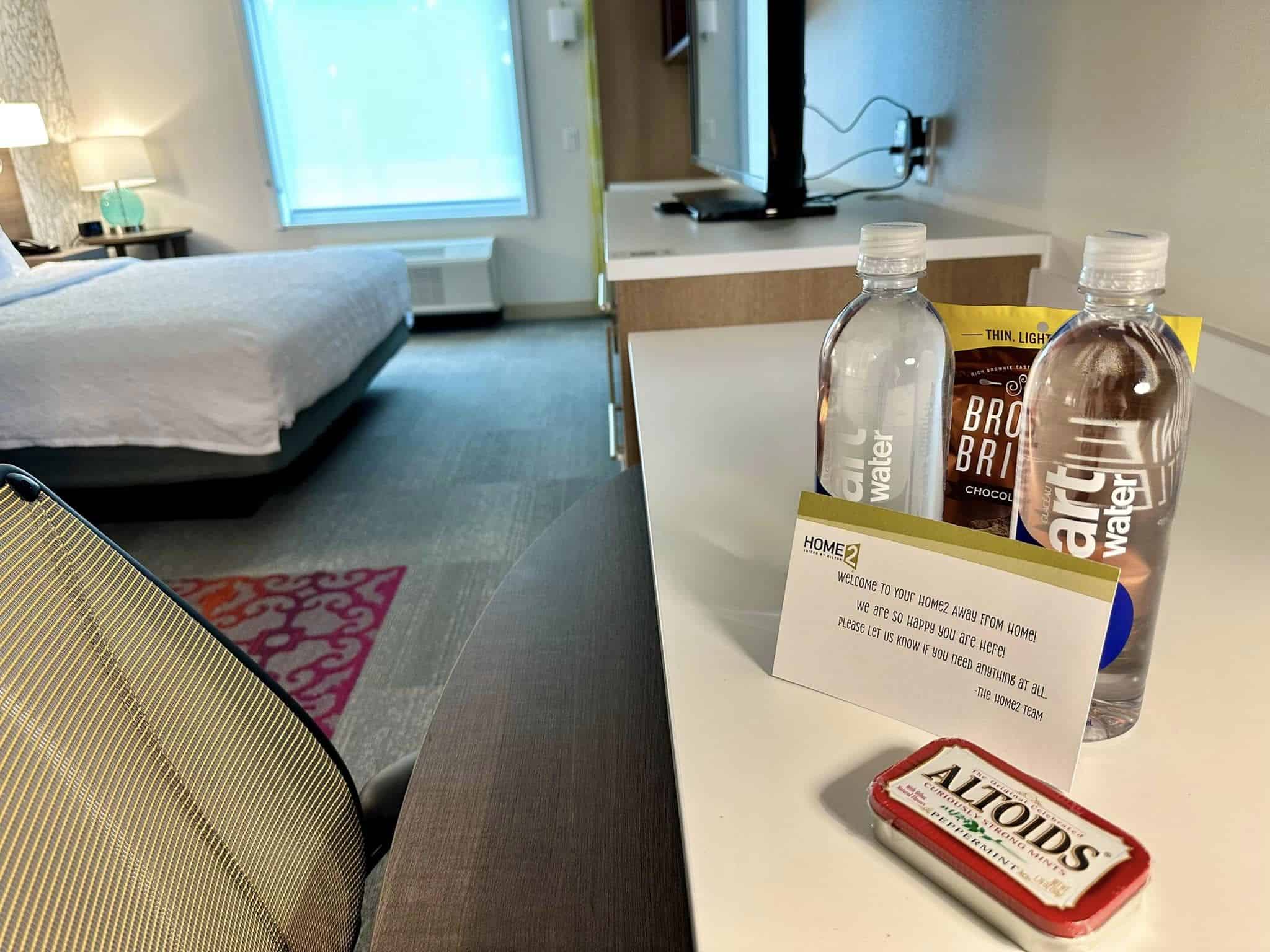 In-room gifts for the guests of Home2 Suites by Hilton Poughkeepsie, NY