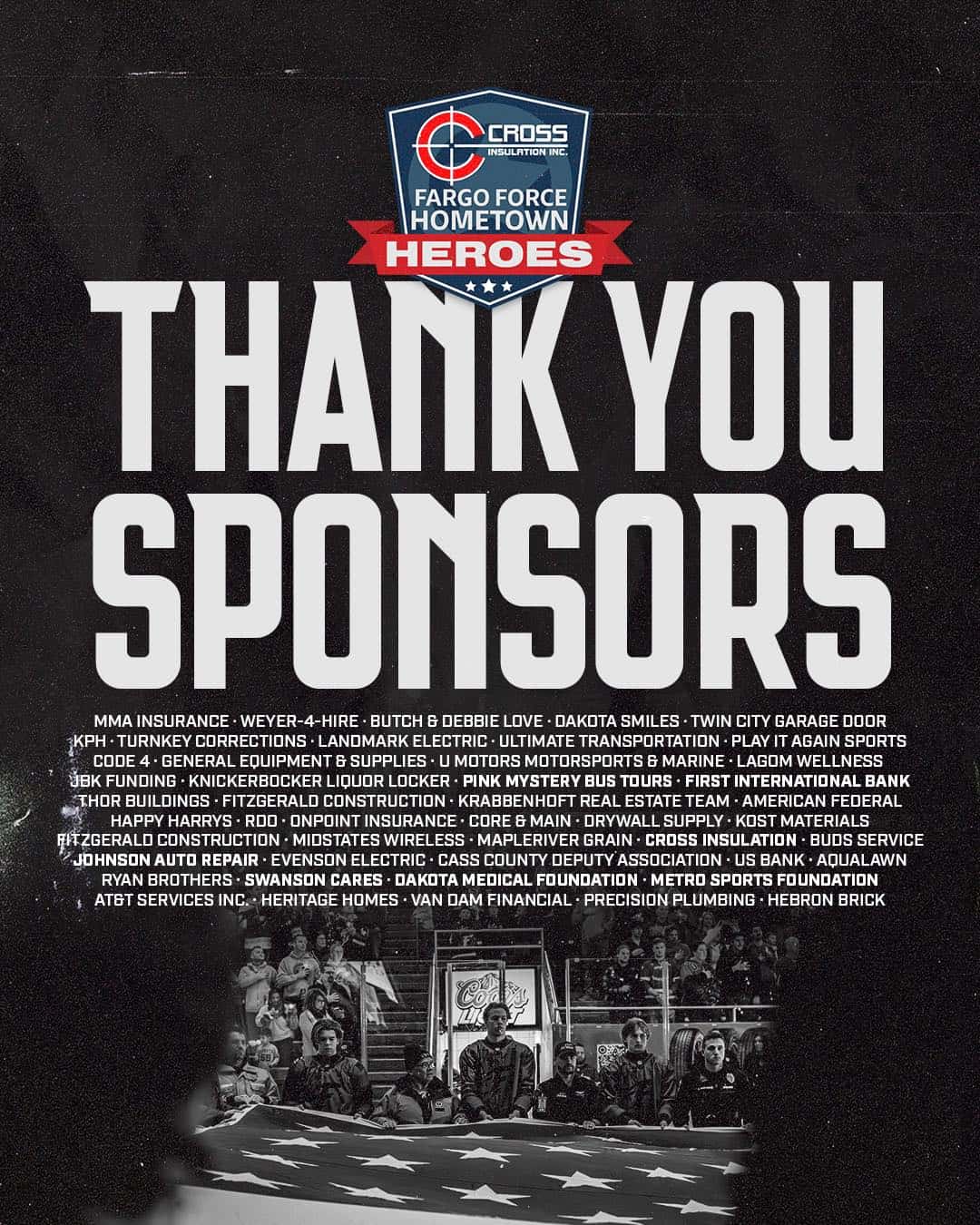 Hometown Heroes Thank You Sponsors